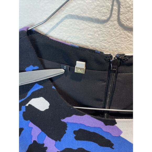 Anthropologie 4c , Fit And Flare Short Multicolor Sleeveless Dress, Size 2 - Picture 3 of 6